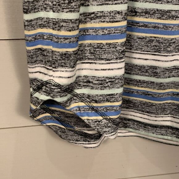 T by Talbots horizontal striped knee length elastic waist skirt size small - Picture 4 of 7